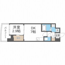 セレニテ難波リアンの物件間取画像